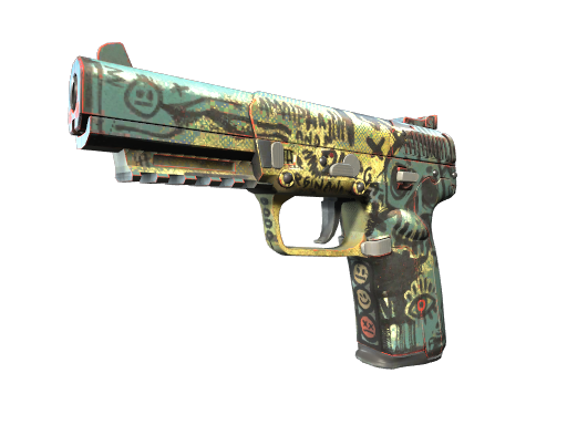 StatTrak™ Five-SeveN | Scrawl (Well-Worn)