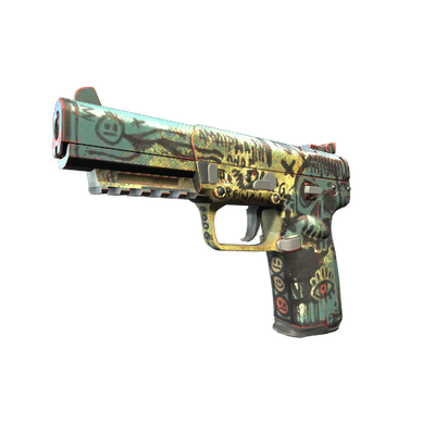 StatTrak™ Five-SeveN | Scrawl (Well-Worn) thumbnail
