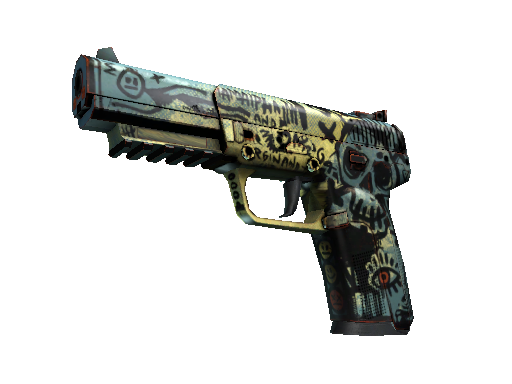 StatTrak™ Five-SeveN | Scrawl (Well-Worn)