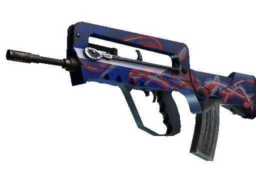 Image for the FAMAS | Afterimage weapon skin in Counter Strike 2