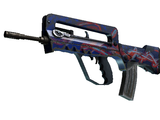 StatTrak™ FAMAS | Afterimage (Well-Worn)