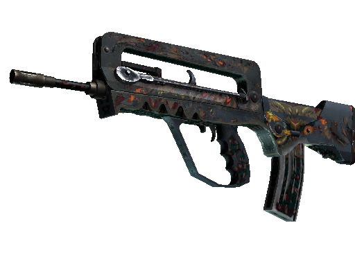 StatTrak™ FAMAS | Eye of Athena (Battle-Scarred)