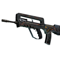 FAMAS | Eye of Athena (Battle-Scarred)