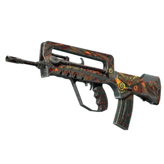 FAMAS | Eye of Athena (Battle-Scarred)