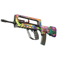 StatTrak™ FAMAS | Bad Trip (Battle-Scarred)