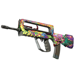 StatTrak™ FAMAS | Bad Trip (Battle-Scarred)