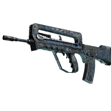 Souvenir FAMAS | Cyanospatter (Battle-Scarred)