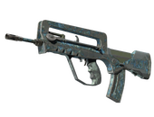 FAMAS | Cyanospatter (Battle-Scarred)