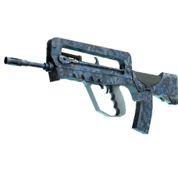 FAMAS | Cyanospatter (Minimal Wear)