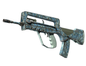 FAMAS | Cyanospatter (Well-Worn)