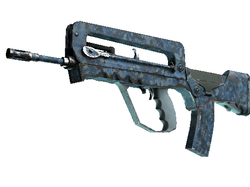 FAMAS | Cyanospatter (Field-Tested)