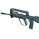 Souvenir FAMAS | Cyanospatter (Well-Worn)