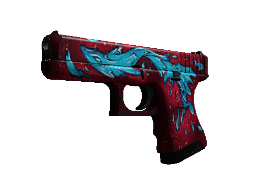 StatTrak™ Glock-18 | Water Elemental (Well-Worn)