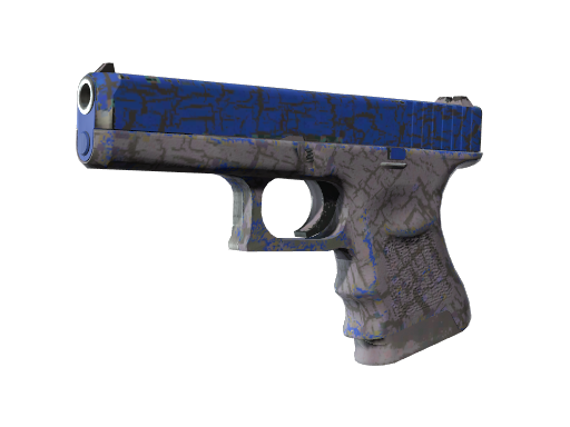 StatTrak™ Glock-18 | Blue Fissure (Well-Worn)