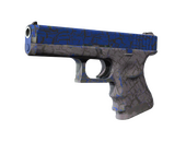 StatTrak™ Glock-18 | Blue Fissure (Well-Worn)