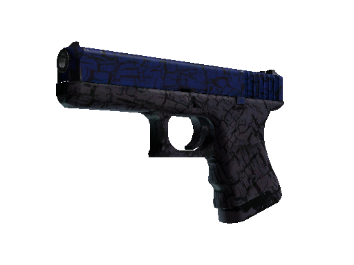 Glock-18 | Blue Fissure (Well-Worn)