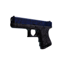 StatTrak™ Glock-18 | Blue Fissure (Well-Worn)