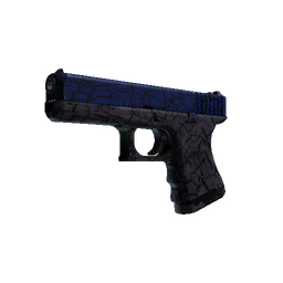 free csgo skin Glock-18 | Blue Fissure (Well-Worn)