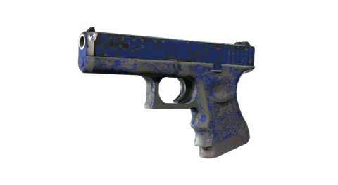 StatTrak™ Glock-18 | Blue Fissure (Battle-Scarred)