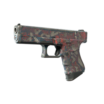 Glock-18 | Teal Graf (Well-Worn)