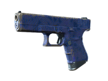 Glock-18 | Ocean Topo (Well-Worn)