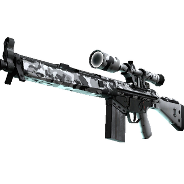 Souvenir G3SG1 | Polar Camo (Well-Worn)