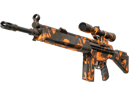 StatTrak™ G3SG1 | Orange Crash (Well-Worn)