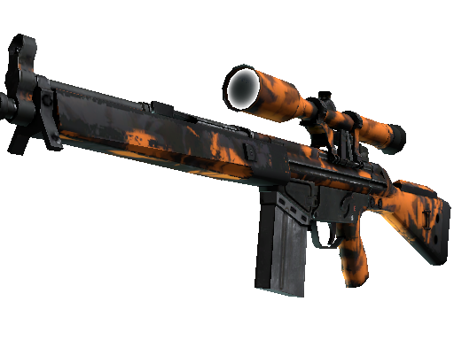 StatTrak™ G3SG1 | Orange Crash (Well-Worn)