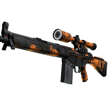 StatTrak™ G3SG1 | Orange Crash (Well-Worn)