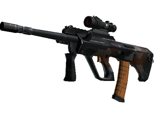Image for the AUG | Amber Slipstream weapon skin in Counter Strike 2