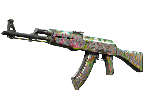 StatTrak™ AK-47 | Head Shot (Well-Worn)