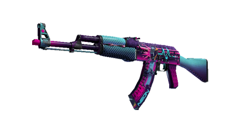 AK-47 | Neon Rider (Well-Worn)