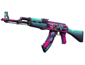 AK-47 | Neon Rider (Well-Worn)