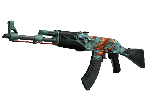 StatTrak™ AK-47 | Aquamarine Revenge (Well-Worn)