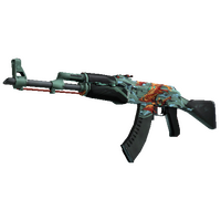 StatTrak™ AK-47 | Aquamarine Revenge (Well-Worn)