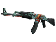StatTrak™ AK-47 | Aquamarine Revenge (Well-Worn)