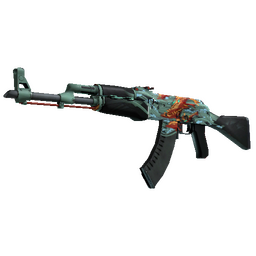 StatTrak™ AK-47 | Aquamarine Revenge (Well-Worn)