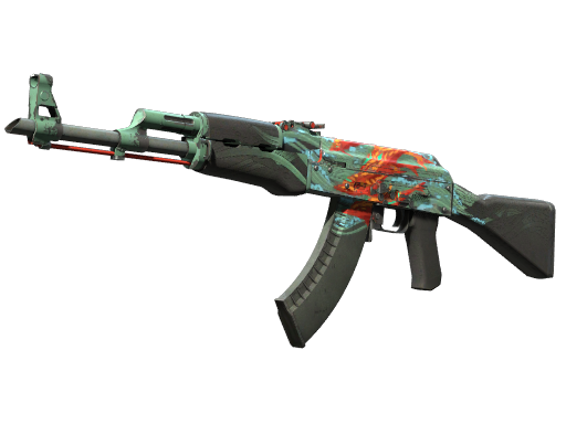 StatTrak™ AK-47 | Aquamarine Revenge (Well-Worn)