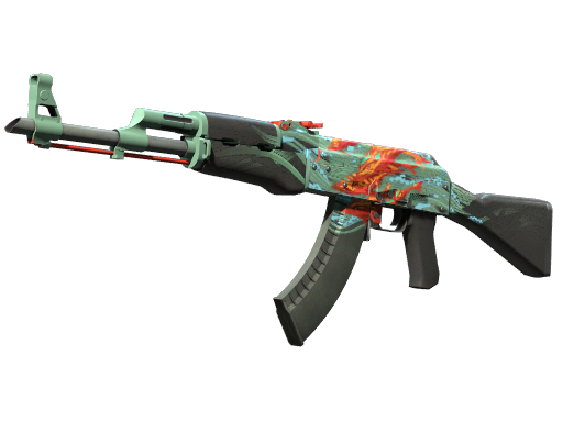 StatTrak™ AK-47 | Aquamarine Revenge (Well-Worn)