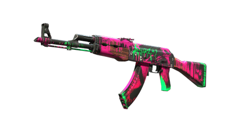 StatTrak™ AK-47 | Neon Revolution (Well-Worn)