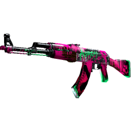 free cs2 skins StatTrak™ AK-47 | Neon Revolution (Well-Worn)