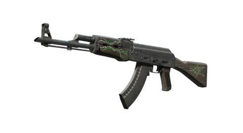AK-47 | Emerald Pinstripe (Well-Worn)