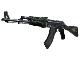 AK-47 | Emerald Pinstripe (Well-Worn)