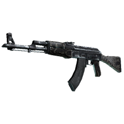 free cs2 skins Souvenir AK-47 | Black Laminate (Battle-Scarred)