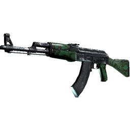 Souvenir AK-47 | Green Laminate (Well-Worn)