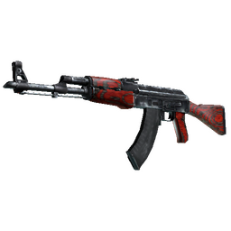 free csgo skin StatTrak™ AK-47 | Red Laminate (Minimal Wear)