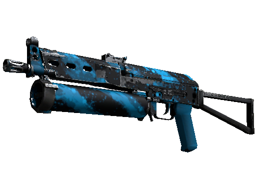 StatTrak™ PP-Bizon | Blue Streak (Well-Worn)