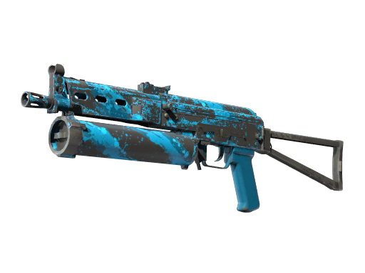 StatTrak™ PP-Bizon | Blue Streak (Well-Worn)