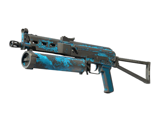 StatTrak™ PP-Bizon | Blue Streak (Battle-Scarred)