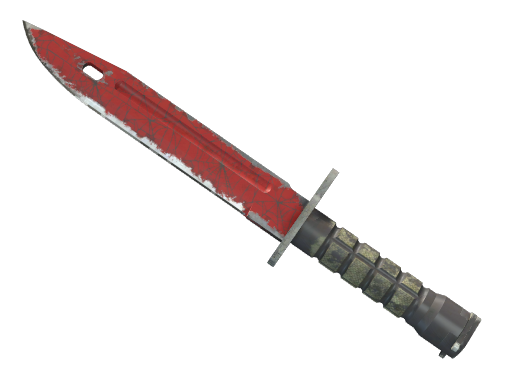 ★ StatTrak™ Bayonet | Crimson Web (Well-Worn)